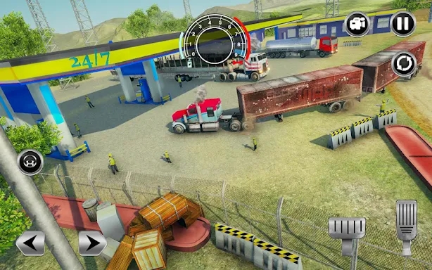 Road Train Truck Driving Sim: Long Trailer Cargo screenshots