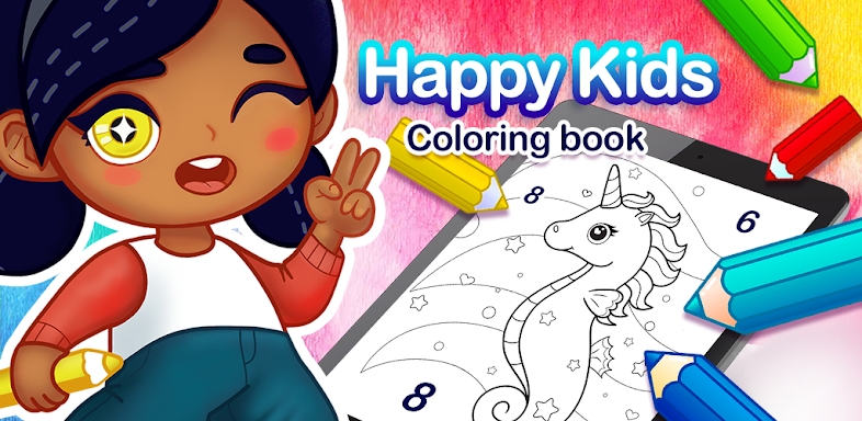 Kids Coloring Book by Numbers screenshots
