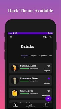 Be Your Own Bartender: Cocktails & Mixed Drinks screenshots