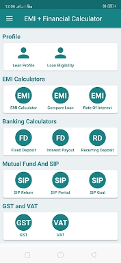 EMI Calculator for Bank loan, Home & Personal loan screenshots