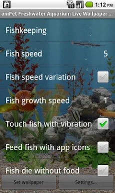 aniPet Freshwater Live WP screenshots