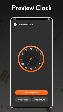 Analog Clock live HD Wallpaper screenshots