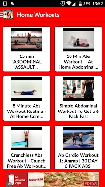 ULTIMATE Home Exercise Workout screenshots