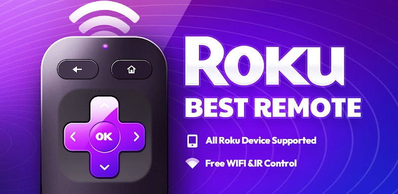 TV remote control for Roku screenshots