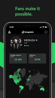Songstats: Music Analytics screenshots