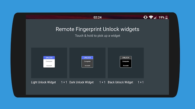 Remote Fingerprint Unlock screenshots