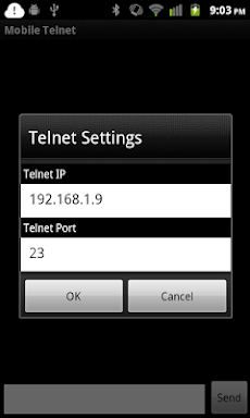 Mobile Telnet screenshots
