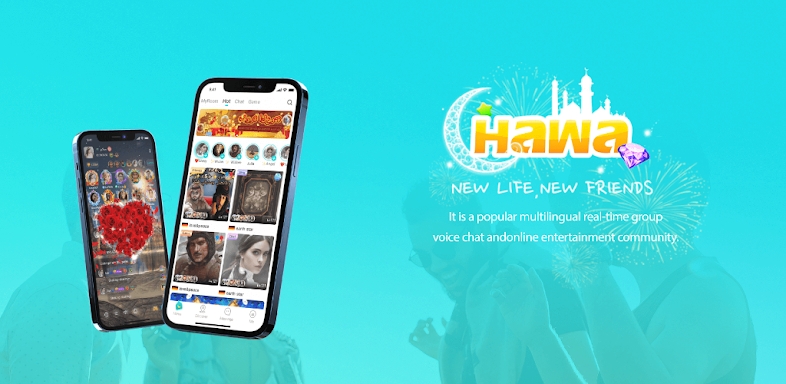 Hawa - Group Voice Chat Rooms screenshots