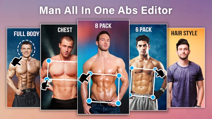 Man Abs Editor: Men Six pack,  screenshots
