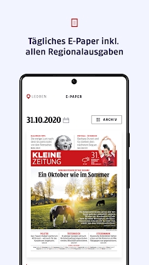 Kleine Zeitung screenshots