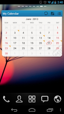GO Calendar Widget screenshots