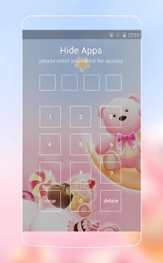 Cute Bear love  honey with Pink hearts DIY Theme screenshots
