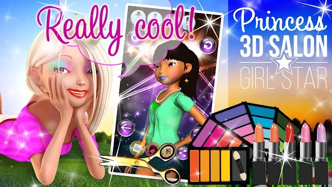 Princess 3D Salon - Girl Star screenshots