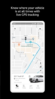 Motion for Audi connect screenshots