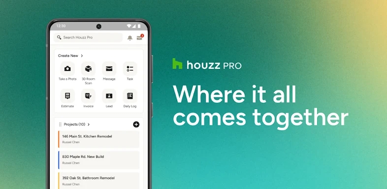 Houzz Pro screenshots