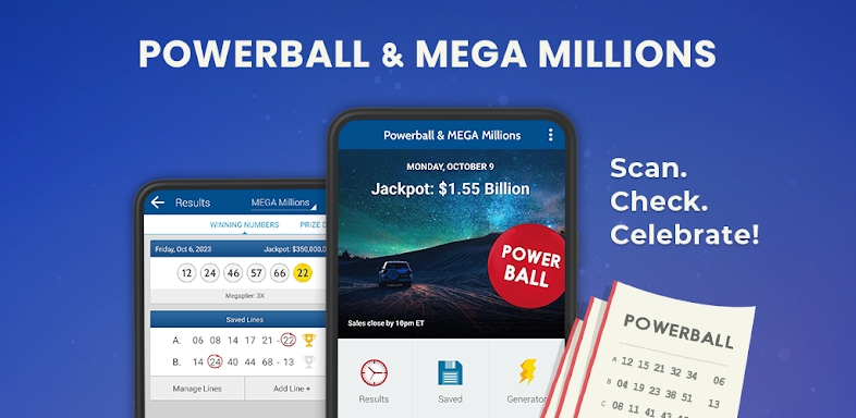 Scan Powerball & Mega Millions screenshots