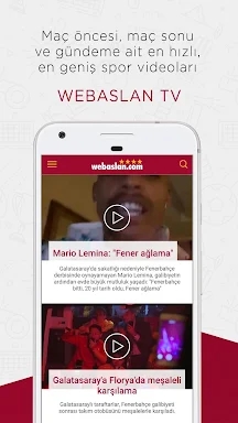 Webaslan - Galatasaray haber screenshots
