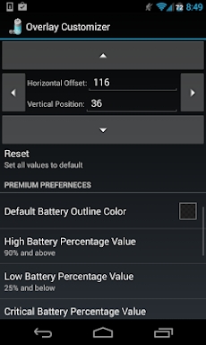 Battery Overlay Percent screenshots