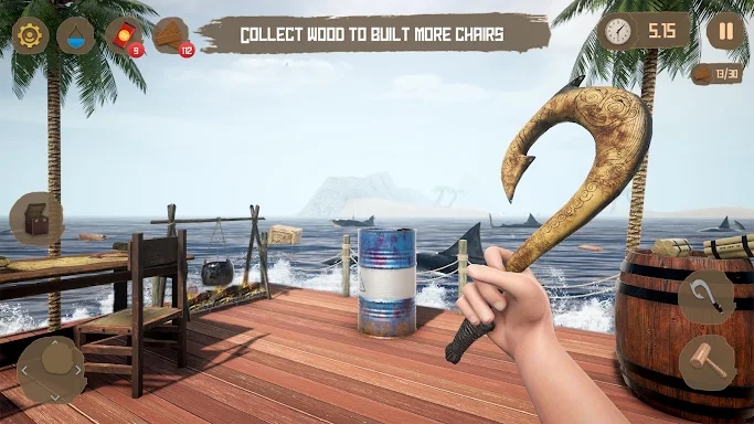Raft Survival 3D Ocean Game screenshots