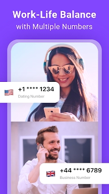 Dual Video Chat + Phone Number screenshots