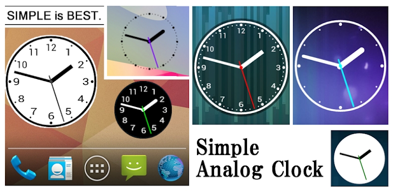 Simple Analog Clock [Widget] screenshots
