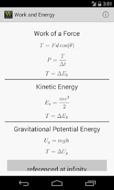 Physics Formulas screenshots