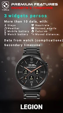 Legion Watch Face screenshots