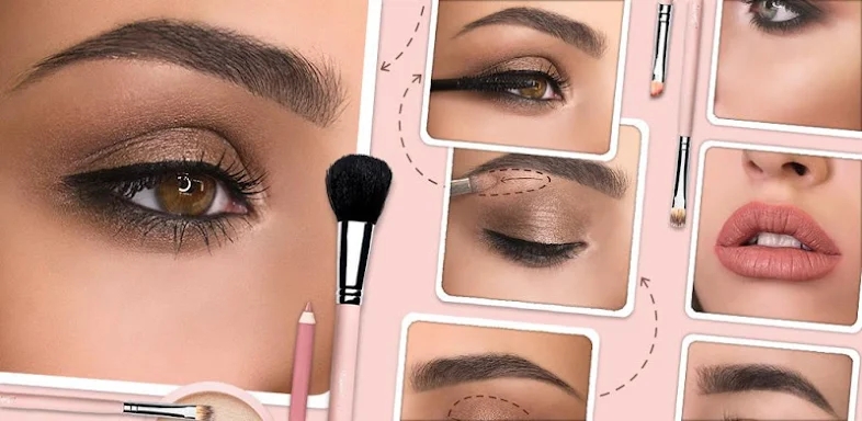 Makeup Tutorial step by step screenshots