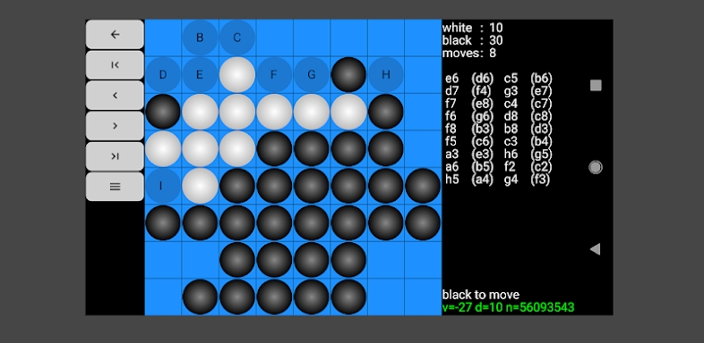 Reversi for Android screenshots