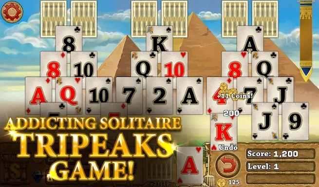 3 Pyramid Tripeaks Solitaire screenshots
