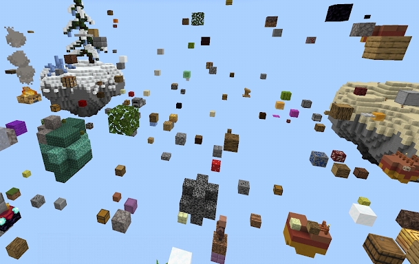 Sky survival map for minecraft screenshots