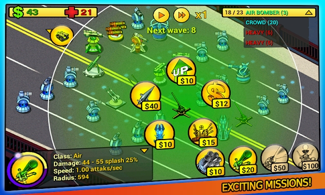 tower defense Line Demo screenshots