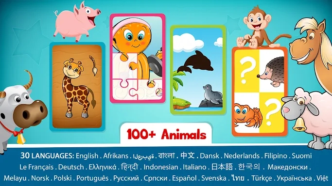 Animals Puzzle for Kids screenshots