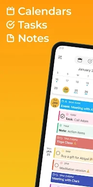 24me: Calendar, Tasks, Notes screenshots