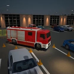 Truck Parking 3D: Fire Truck