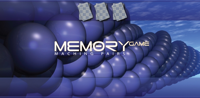 Memory match game screenshots