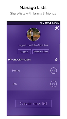 Grocery List screenshots