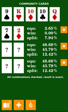 Poker Calculator screenshots