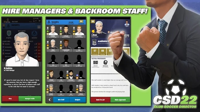 Club Soccer Director 2022 screenshots