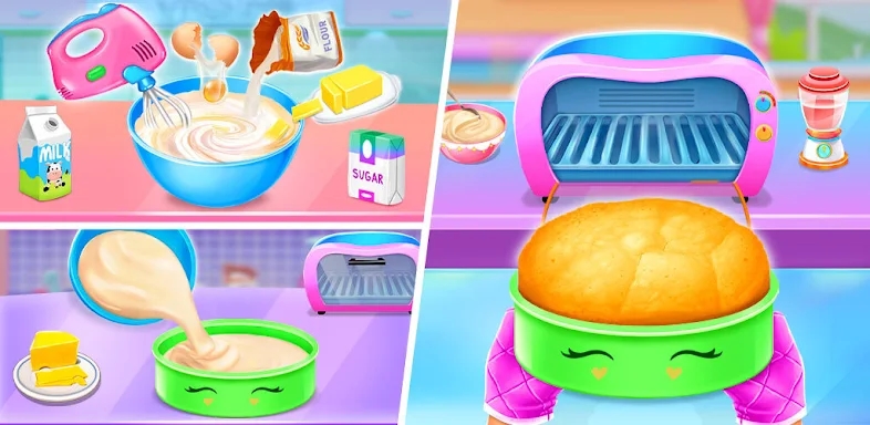 Ice cream Cake Maker Cake Game screenshots