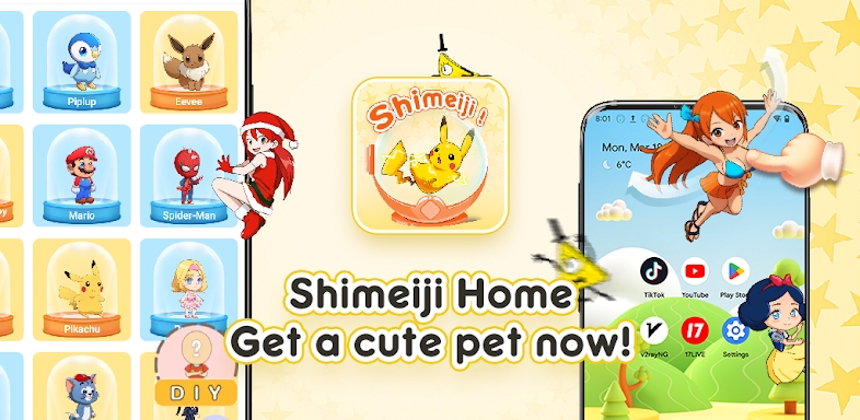 Shimeji Home: My Desktop Pet screenshots