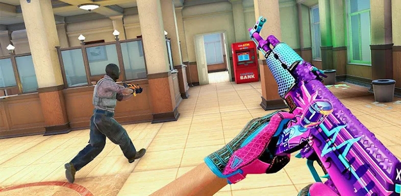 Bank Robbery Gun Shooting Game screenshots