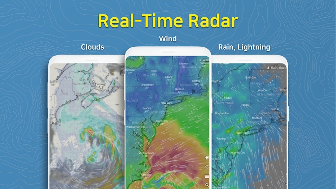 Weather Screen-Forecast, Radar screenshots