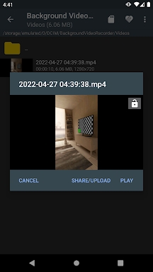 Background Video Recorder screenshots