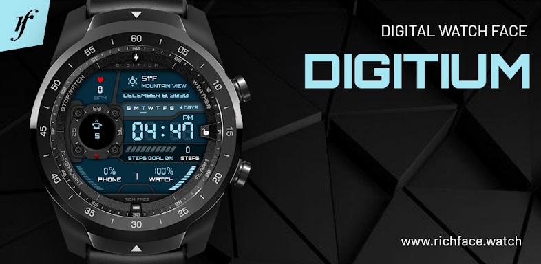 Digitium Watch Face screenshots