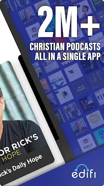 Edifi Christian Podcast Player screenshots