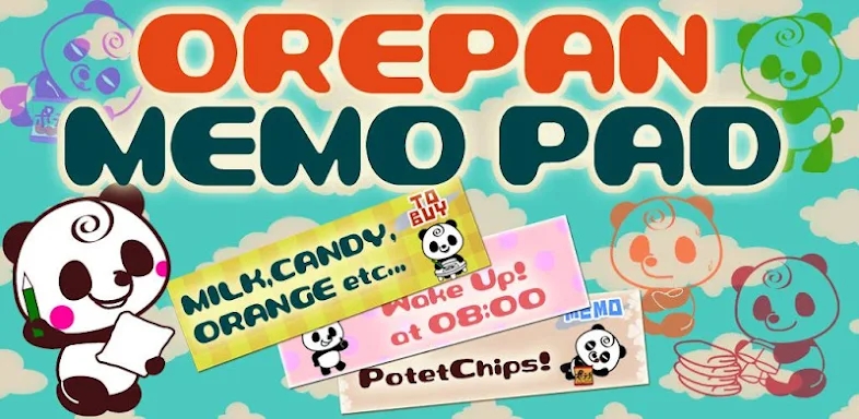 Memo Pad Panda (sticky) note screenshots