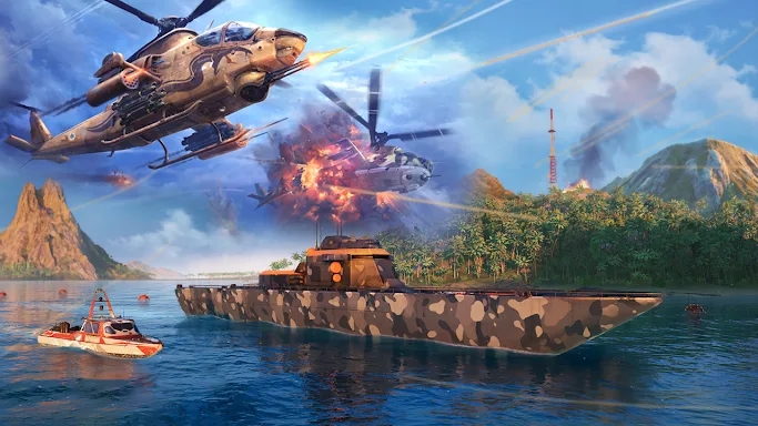 Gunship Helicopter War game screenshots