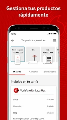 Mi Vodafone screenshots