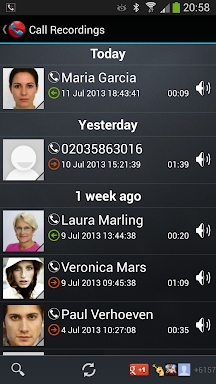 Galaxy Call Recorder screenshots